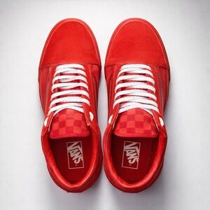 Vans Red Checkerboard Sneakers – Men’s 9.5